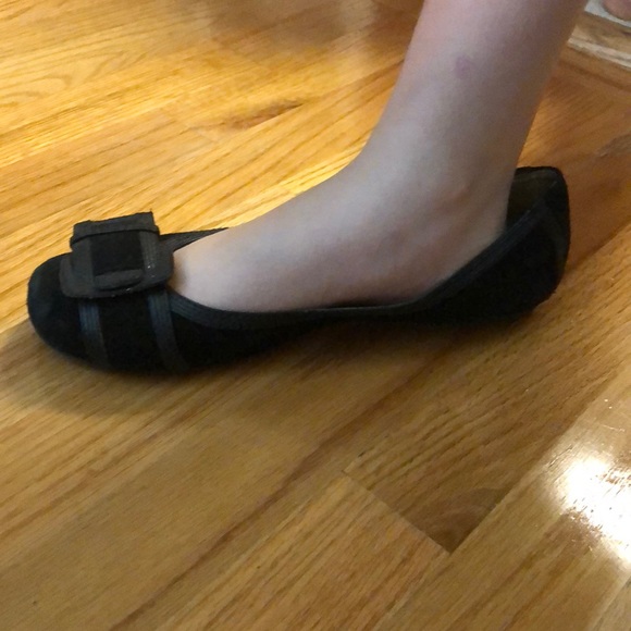Black suede flats - Picture 3 of 4